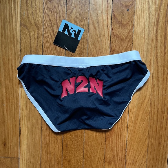 NWT N2N BodyWear FC20 Freedom Bikini - Navy (Size Small) - Picture 3 of 5